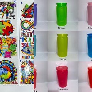 Build Your Own Autism Awareness Tumbler Multiple Colors / Designs